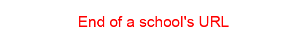 End of a school's URL